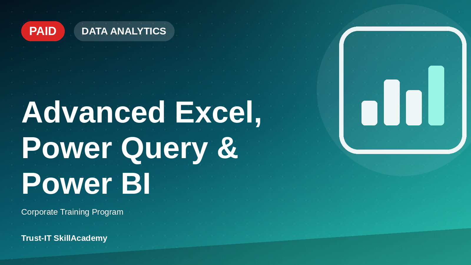 Advanced Excel, Power Query & Power BI