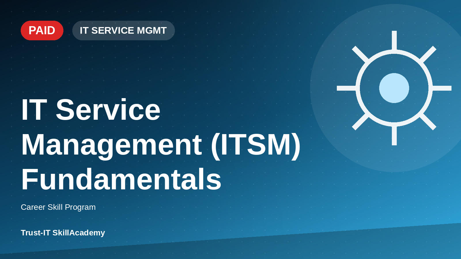 IT Service Management (ITSM) Fundamentals